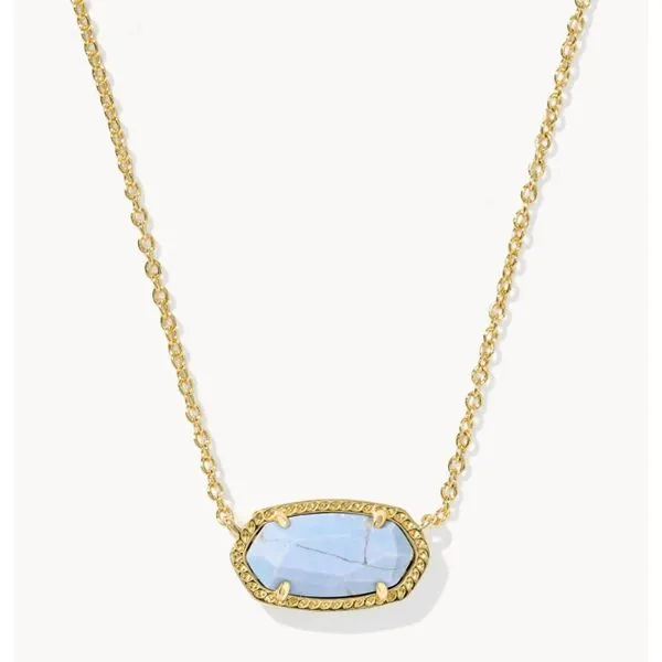 Elisa Light Blue Pendant Necklace Meigs Jewelry Tahlequah, OK