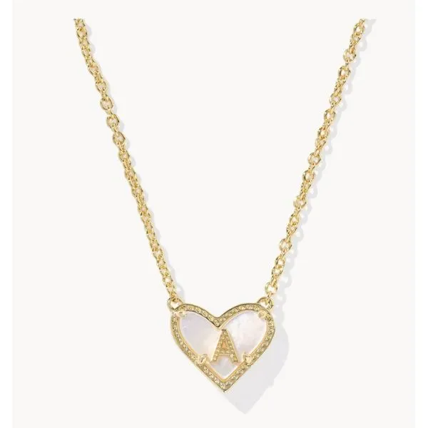 Ari Heart Letter A Necklace Meigs Jewelry Tahlequah, OK