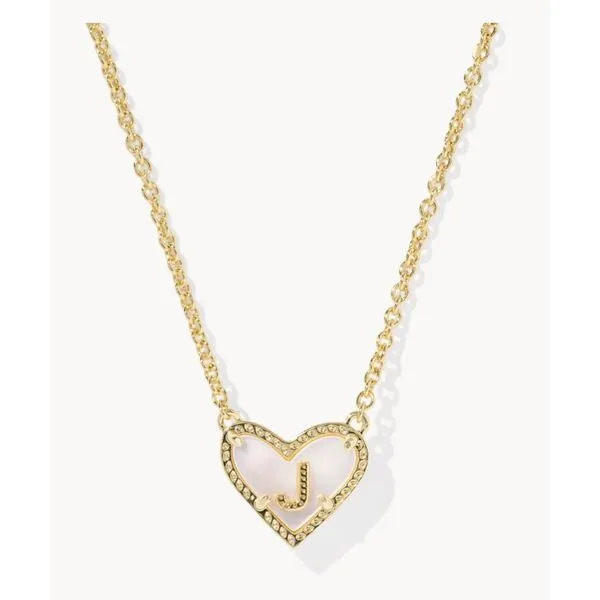 Ari Heart Letter J Necklace Meigs Jewelry Tahlequah, OK