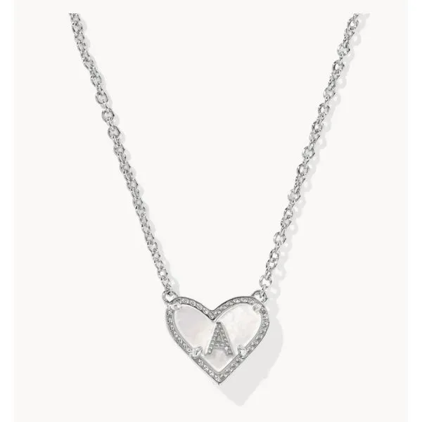 Ari Heart Letter A Necklace Meigs Jewelry Tahlequah, OK