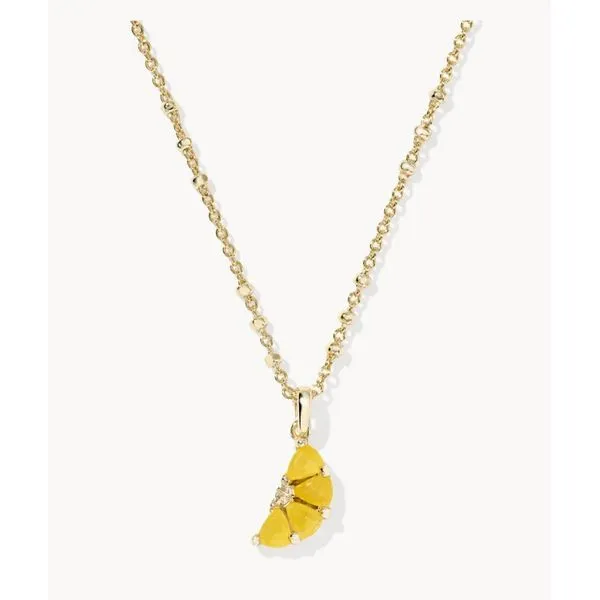 Lemon Gold Short Pendant Necklace Meigs Jewelry Tahlequah, OK