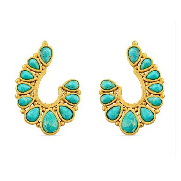 Turquoise Riverbend Earrings Meigs Jewelry Tahlequah, OK