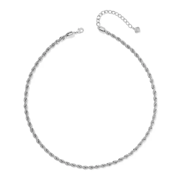 Rhodium Isabelle Chain Necklace Image 2 Meigs Jewelry Tahlequah, OK