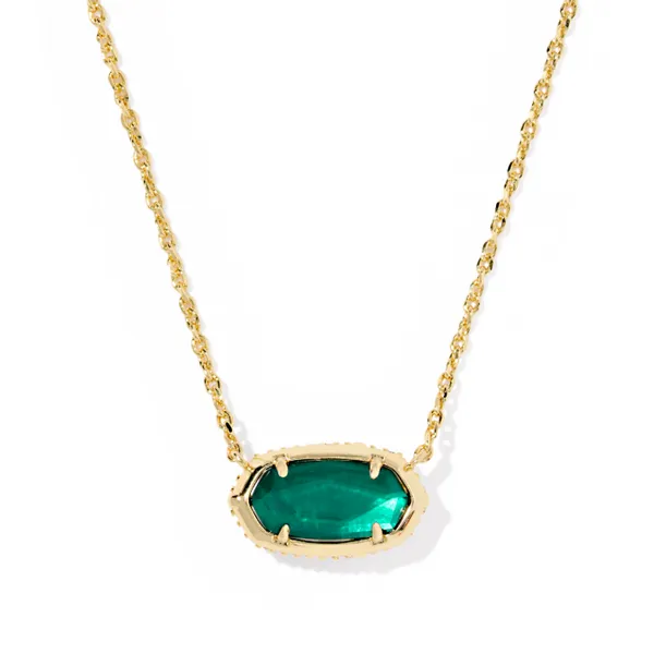 Yellow Gold-Plated Pine Illusion Elisa Bow Pendant Necklace Image 2 Meigs Jewelry Tahlequah, OK