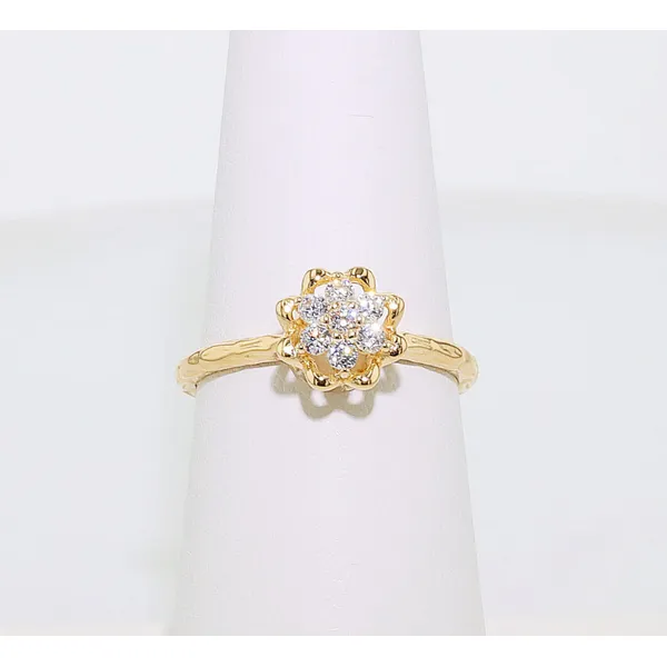 14Kt Gold Filled Cubic Zirconia April Birthstone Tulip Ring Meigs Jewelry Tahlequah, OK