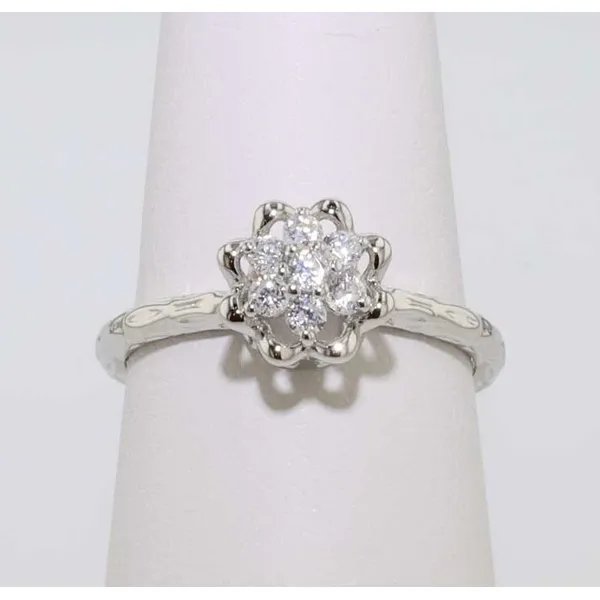 Sterling Silver Cubic Zirconia Tulip Ring Meigs Jewelry Tahlequah, OK