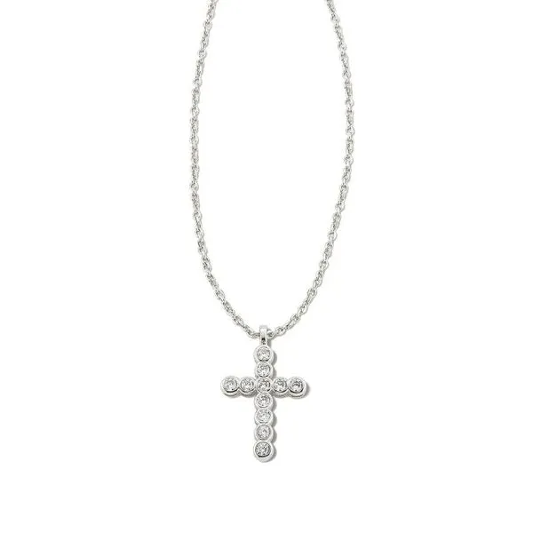 Kendra Scott Rhodiom Crystal Cross Necklace Meigs Jewelry Tahlequah, OK