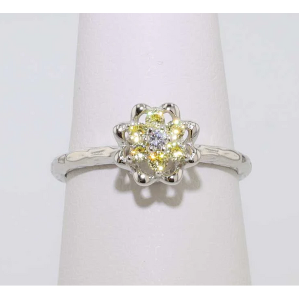 Sterling Silver Synthetic Citrine November Tulip Ring Meigs Jewelry Tahlequah, OK