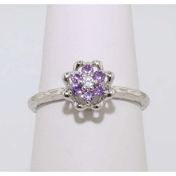 Sterling Silver Synthetic Alexandrite June Birthstone Tulip Ring Meigs Jewelry Tahlequah, OK