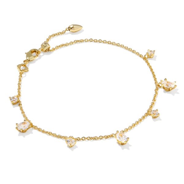 Yellow Gold Plated White Cubic Zirconia Cailin Chain Bracelet Meigs Jewelry Tahlequah, OK