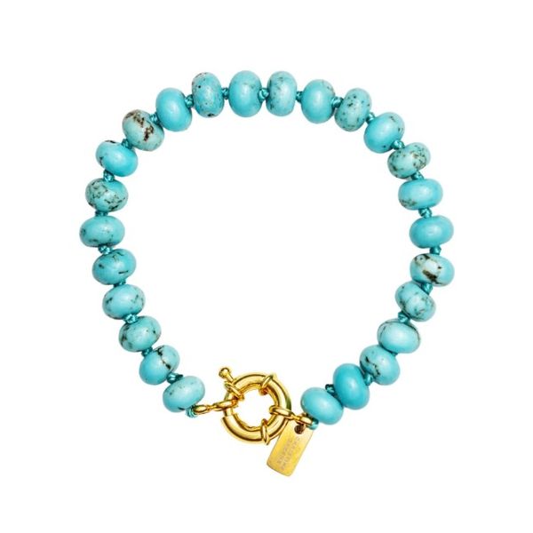 Turquoise Beaded Knotted Bracelet Meigs Jewelry Tahlequah, OK