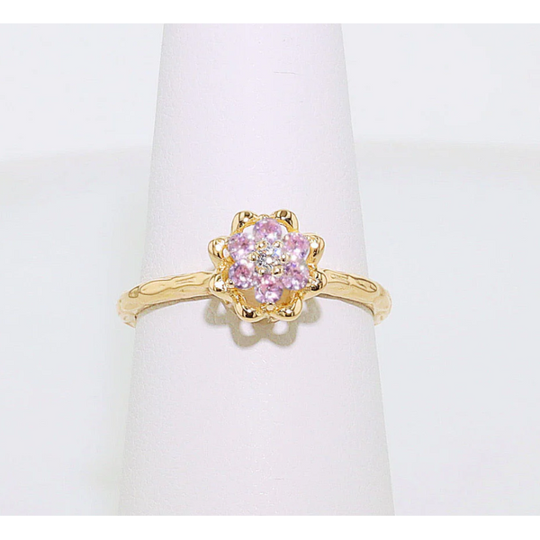 14Kt Gold Filled Synthetic Pink Tourmaline Octagon Tulip Ring Meigs Jewelry Tahlequah, OK