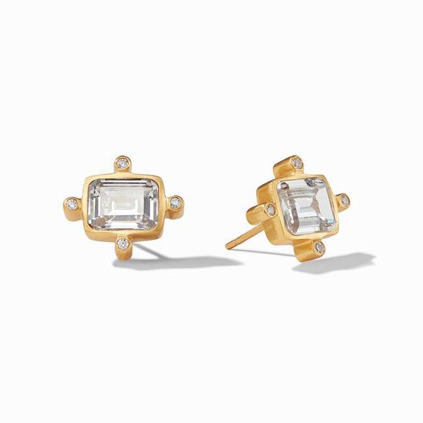 Julie Vos Clara CZ Stud Earrings Meigs Jewelry Tahlequah, OK