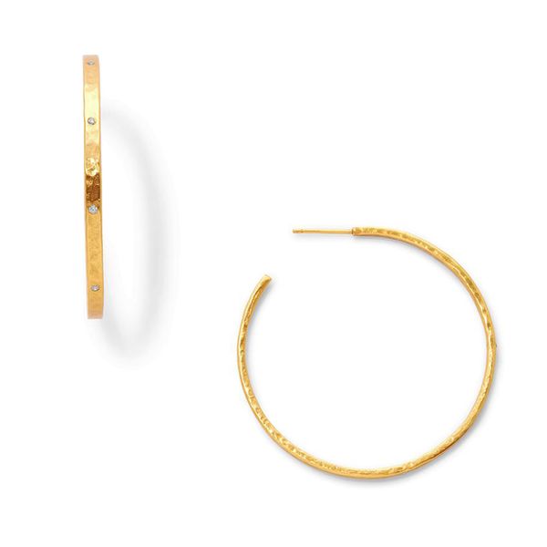 Crescent Zircon Stone Hoop Meigs Jewelry Tahlequah, OK