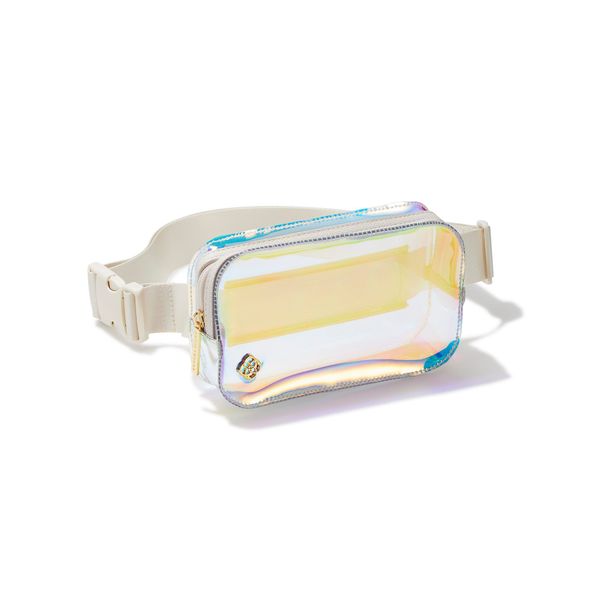 Iridescent Belt Bag in Clear with Rhodium Plating Meigs Jewelry Tahlequah, OK