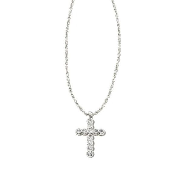 Kendra Scott Rhodiom Crystal Cross Necklace Meigs Jewelry Tahlequah, OK