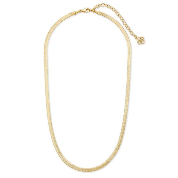 Yellow Gold Plated Kassie Smooth Chain Necklace Meigs Jewelry Tahlequah, OK