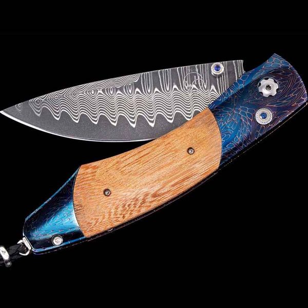 William Henry Pinstripe Spearpoint Knife Meigs Jewelry Tahlequah, OK