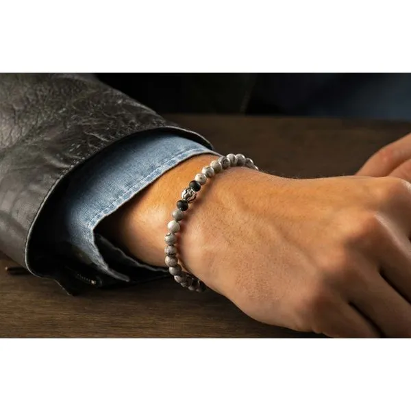 William Henry Brookings Silver Agate Mens Bracelet Size Large Image 2 Meigs Jewelry Tahlequah, OK
