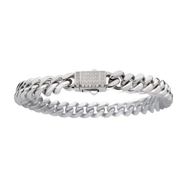 Inox Stainless Steel Cuban Chain Link Bracelet Meigs Jewelry Tahlequah, OK