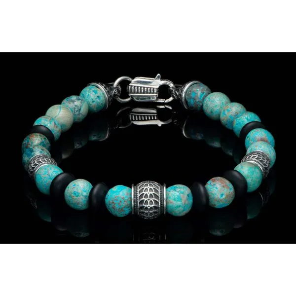 William Henry Newport-Blue Agate Bracelet Meigs Jewelry Tahlequah, OK