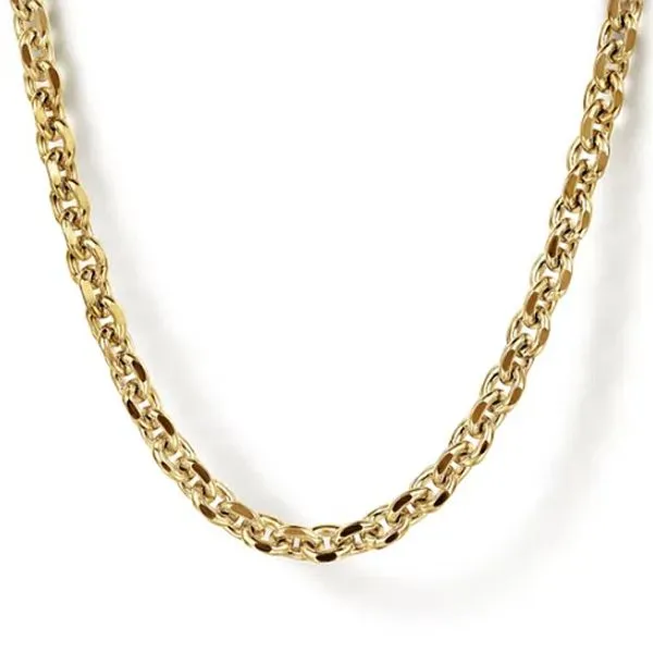 14K Yellow Hollow Men's Wheat Chain Necklace Meigs Jewelry Tahlequah, OK