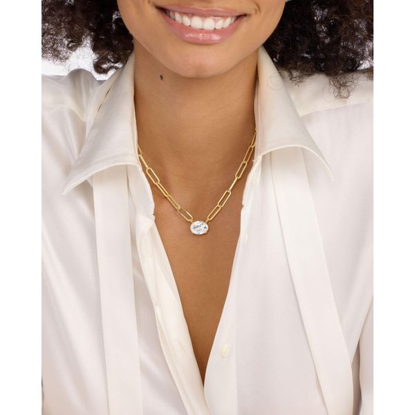 YGP Hello Gorgeous Samantha CZ Chain Necklace 20" adj Image 2 Meigs Jewelry Tahlequah, OK