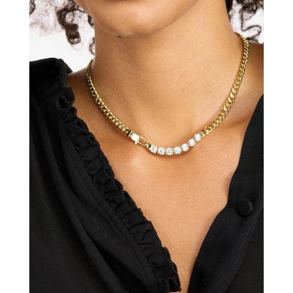YGP 5mm Julian Loves Diamonds 16' CZ Necklace Image 2 Meigs Jewelry Tahlequah, OK