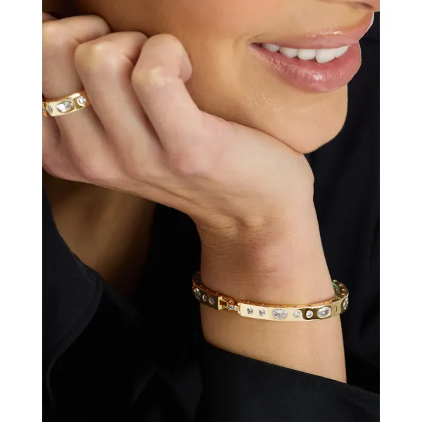 YGP 6mm Ashley Sunset Lock Cuff CZ Bracelet 7 Image 2 Meigs Jewelry Tahlequah, OK
