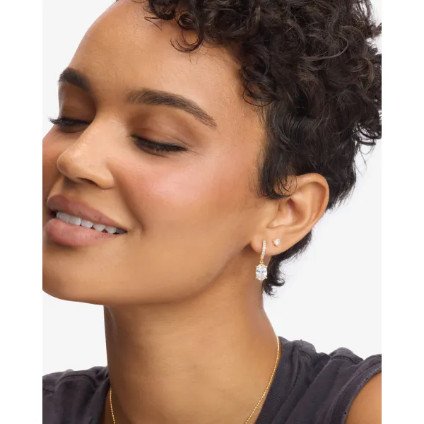 YGP She's On Point CZ Drop Huggies Image 2 Meigs Jewelry Tahlequah, OK