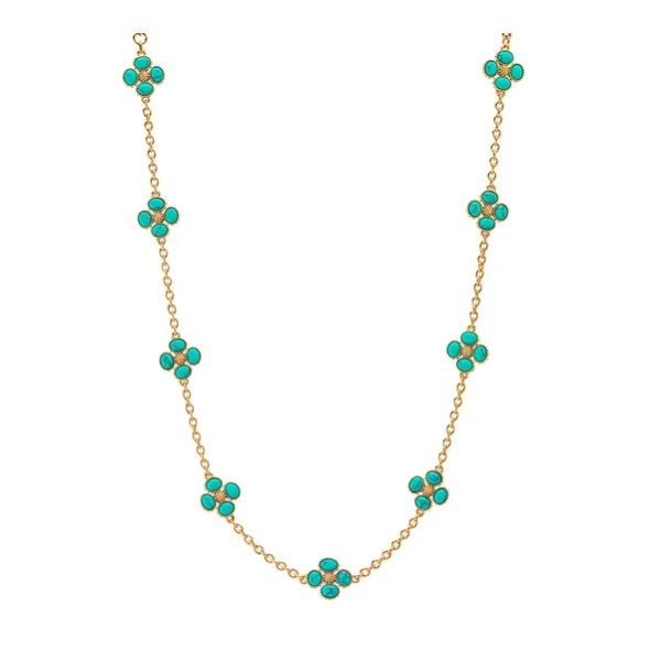 YGP Berry Clover Double Sided Necklace - Turquoise Meigs Jewelry Tahlequah, OK