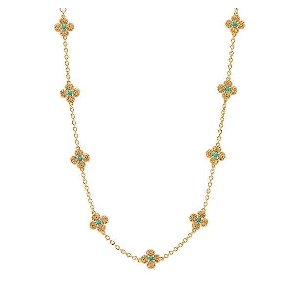 YGP Berry Clover Double Sided Necklace - Turquoise Image 4 Meigs Jewelry Tahlequah, OK