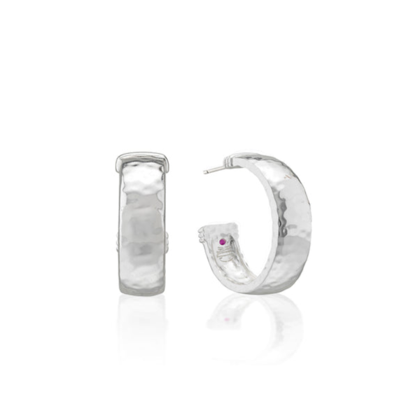 Silver Plated Cleopatra Classic Small Hoop Earrings Meigs Jewelry Tahlequah, OK