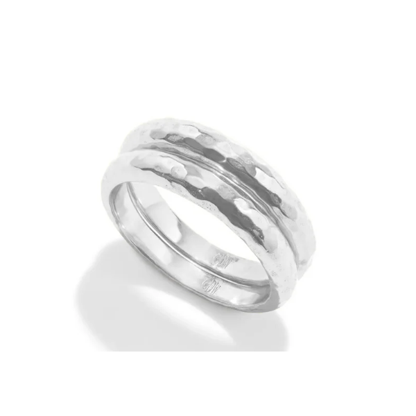 Silver Plated Slice Stacking Ring Set Meigs Jewelry Tahlequah, OK