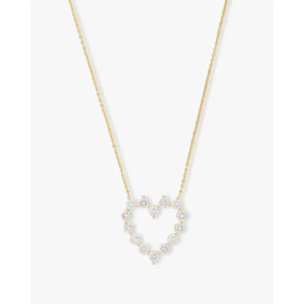 YGP She's an Icon Baby Heart CZ Necklace 18" Meigs Jewelry Tahlequah, OK