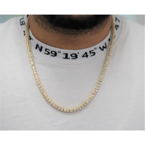 12ct Emerald Diamond Necklace 14k Yellow Gold 001 165 00011 Melvin H Joyeria Llc New York Ny