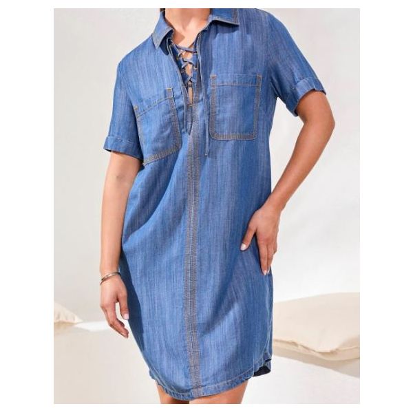 slim fit dress slacks Tribal Fashion Cheesecloth Gathered Short Sleeve Dress with Collar Bla –  SisterOnlinestore