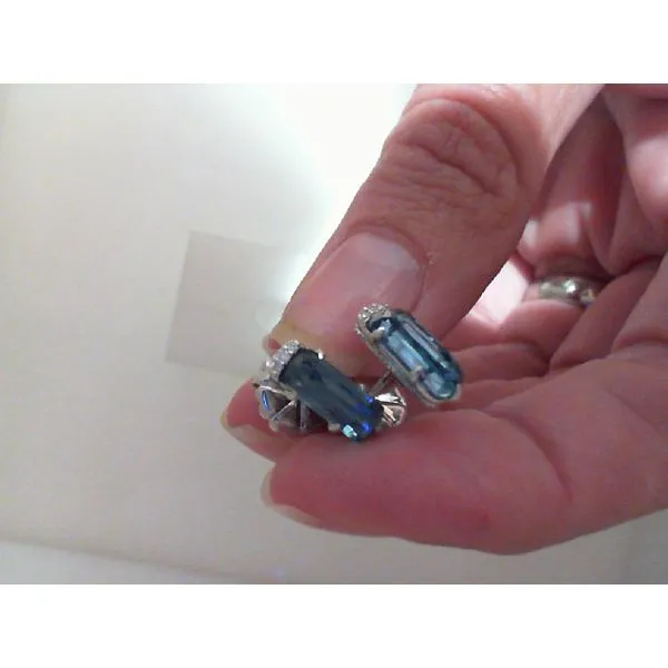 Silver fashion earrings with colored stones Meyers Jewelers Grove City, OH