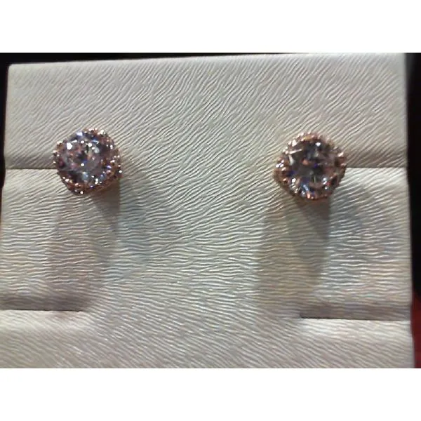 Silver Earrings with Diamonds Meyers Jewelers Grove City, OH