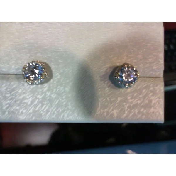 Silver Earrings with Diamonds Meyers Jewelers Grove City, OH