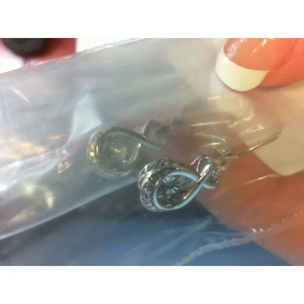 Silver Earrings with Diamonds Meyers Jewelers Grove City, OH