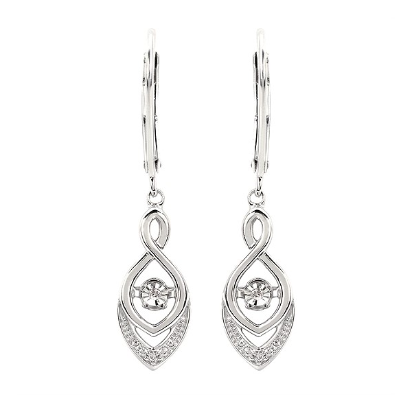 Silver Earrings with Diamonds Meyers Jewelers Grove City, OH