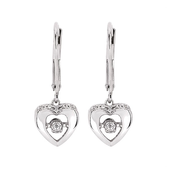 Silver Earrings with Diamonds Meyers Jewelers Grove City, OH
