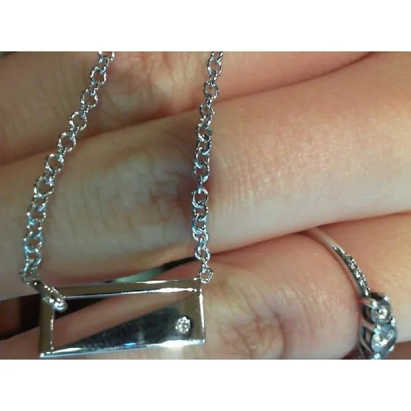 Silver Pendant with diamonds Meyers Jewelers Grove City, OH
