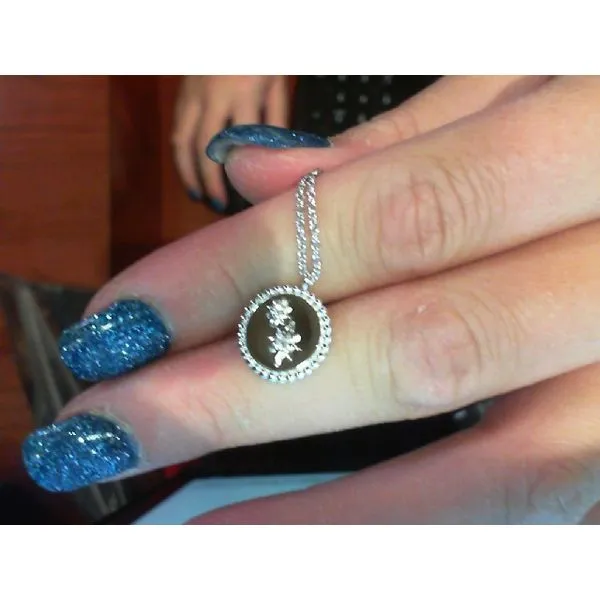 Silver Pendant with diamonds Meyers Jewelers Grove City, OH