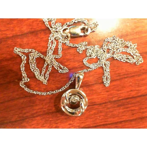 Silver Pendant with diamonds Meyers Jewelers Grove City, OH