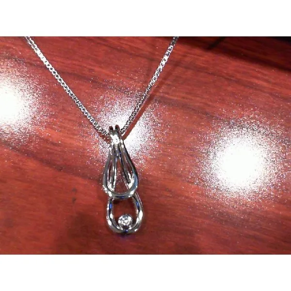 Silver Pendant with diamonds Meyers Jewelers Grove City, OH