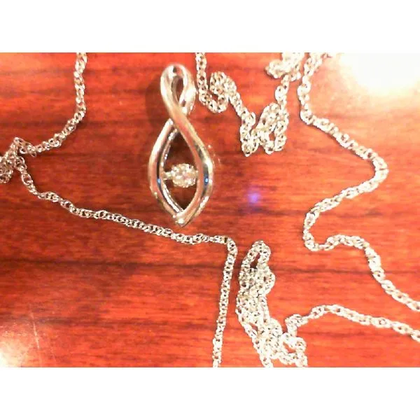 Silver Pendant with diamonds Meyers Jewelers Grove City, OH