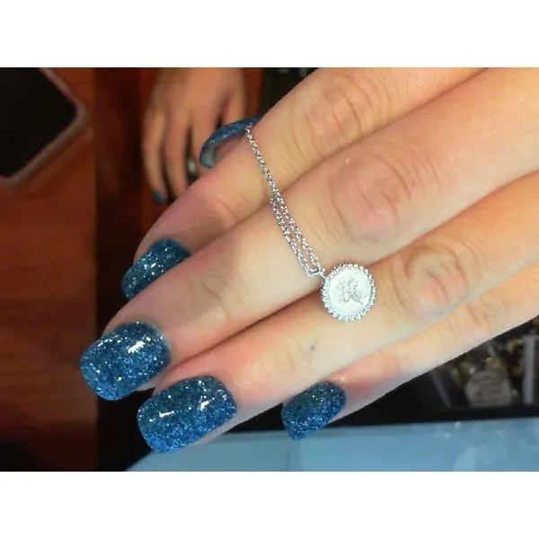 Silver Pendant with diamonds Meyers Jewelers Grove City, OH
