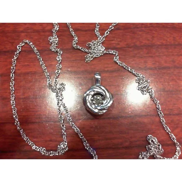 Silver Pendant with diamonds Meyers Jewelers Grove City, OH
